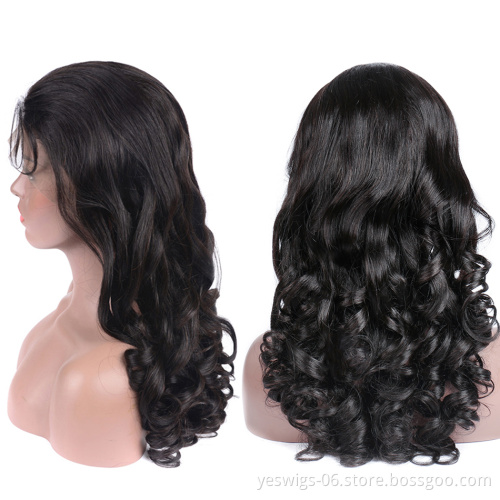 Cheap Human Hair Wigs For Black Women Brazilian Virgin Cuticle Aligned Human Hair 13x4 Lace Front Wig Loose Wave Hot Sale
